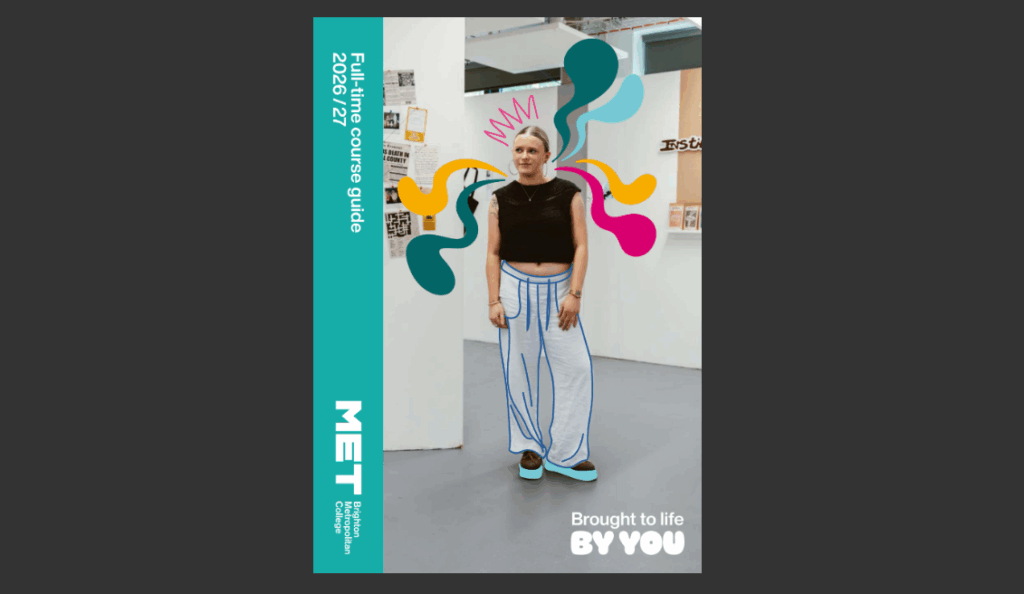 An image of the front cover of the Brighton MET Prospectus