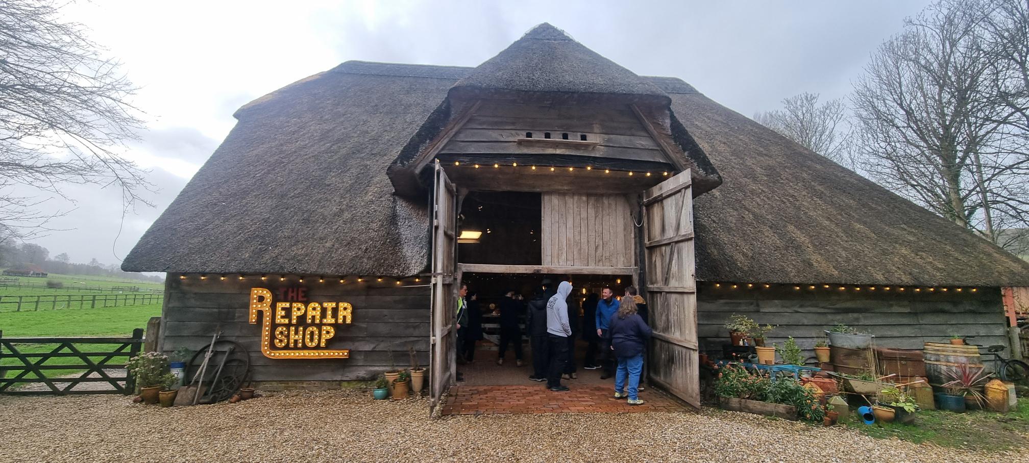 A photo of the outside of the Weald & Downland Museum